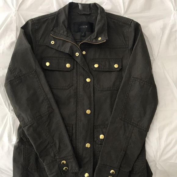 J.Crew Field Jacket in Mossy Brown- Size XS - Picture 5 of 9